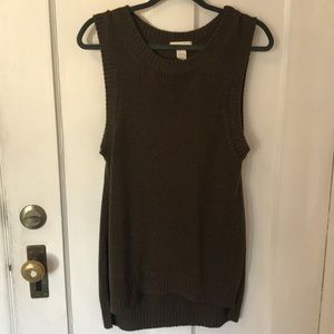 H & M knit sweater Tank Top tunic